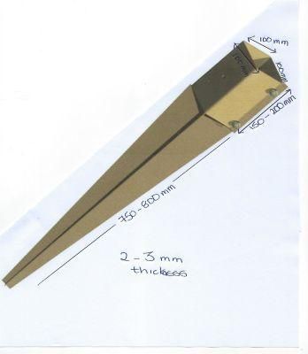 Customizable Ground Screw Pole Anchor