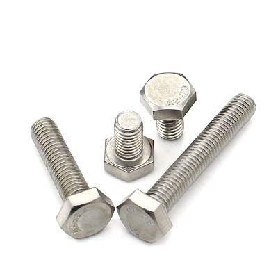 Ss400 Bolt Nut Washer SUS304 M7 M40 DIN933 Standard Bolts A2-70 SS316 A4-70 Stainless Steel Hex Bolt and Nut