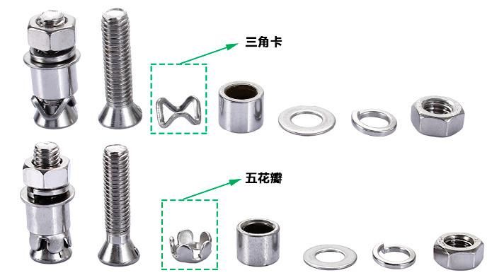 Wholesale Stainless Steel Fastener Undercut Anchor Bolt Back Bolt for Stone Material