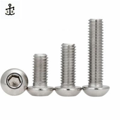 Stainless Steel Fasteners OEM ODM M3-M16 Custom Service ISO 7380 Hexagon Socket Button Head Screws Made in China