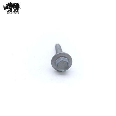 DIN7504K Stainless / Carbon Steel Hexagon Flange Head Ruspert Coating Asd / Bsd Self Tapping Self Drilling Screws