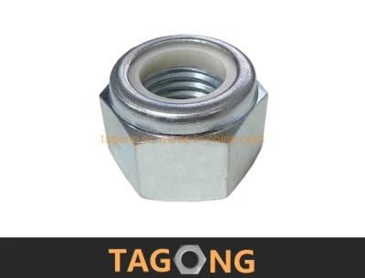 Zinc Class10 M22 White Nylon Insert Nuts DIN6924