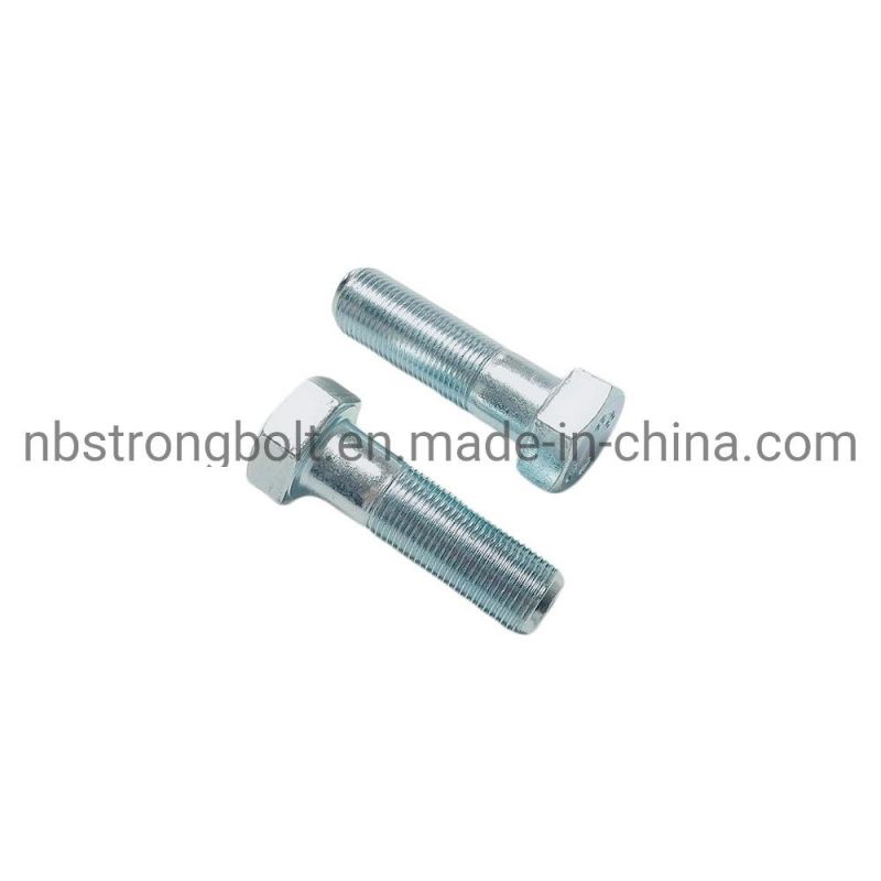 DIN960 Hex Bolt with Fine Pitch Thread Zinc