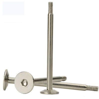 Half Threaded Stainless Steel Hexagon Socket Flat Countersunk Undercut Head Shoulder Screws