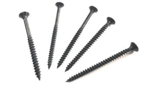 Coarse Thread Bugle Head Drywall Screws with Black Phosphate Coated Size 3.5X55mm Drywall Screws
