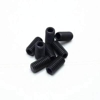 Black Oxide Gr8.8 DIN913 Hexagon Socket Set Screws with Flat Point