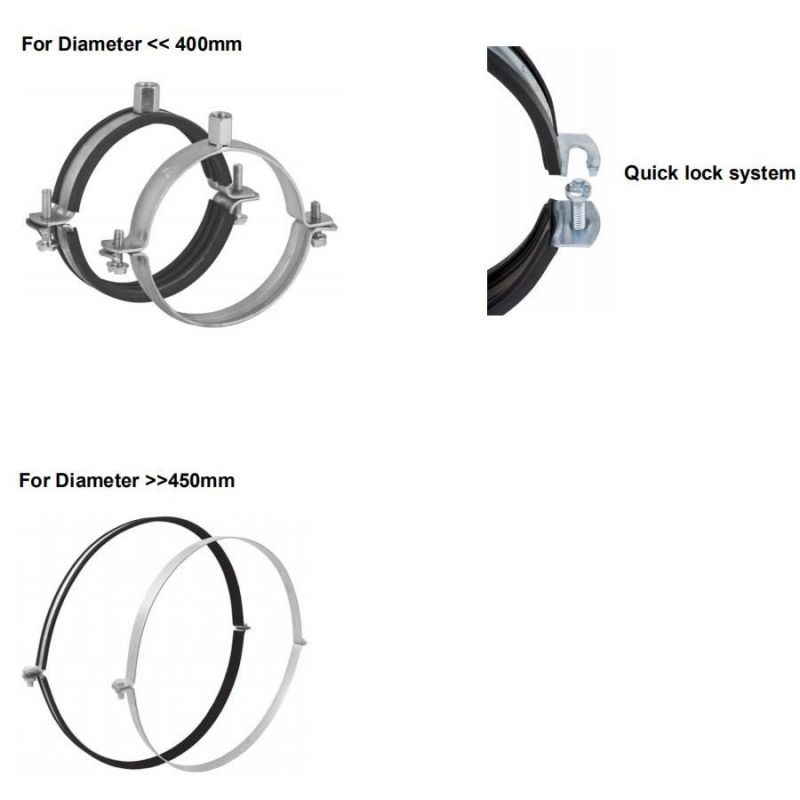 Insulation Fixing PVC Rubber Pipe Clamp