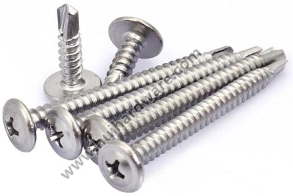 Stainless Steel Cross Recessed Truss Washer Head Self Drilling Screws