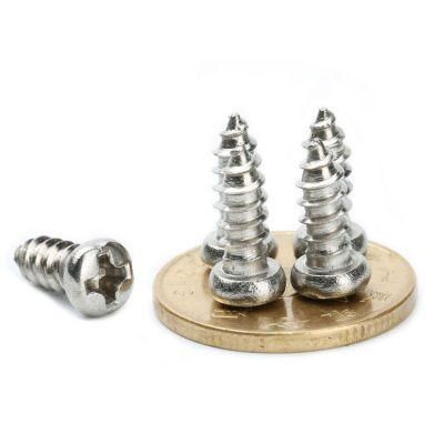 Micro Precision Mini Stainless Steel Pan Head Phillips Self-Tapping Screws