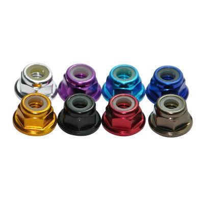 11 Type Colour M2 M3 M4 M5 M6 Aluminum Flange Nylon Lock Nut