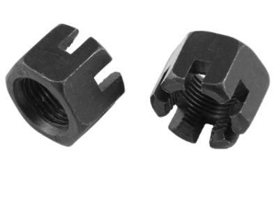 DIN935 Carbon Steel Castle Hex Slotted Nut with Black Oxide
