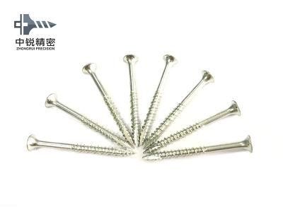 Pozidriv Head Chipboard Screw Double Csk Flat Full Thread C1022 Harden Zinc Plated 3.5X18mm Chipboard Screw