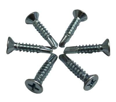 Phili Flat Head W/6 Nibs Self-Drilling Screw for PVC Window