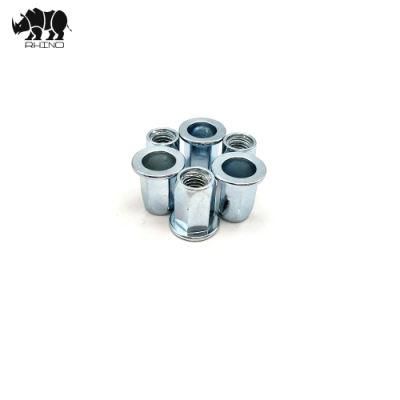 Yellow Zinc White Zinc Stainless Steel Flat Head Large Flange Hex Socket Nut Rivet