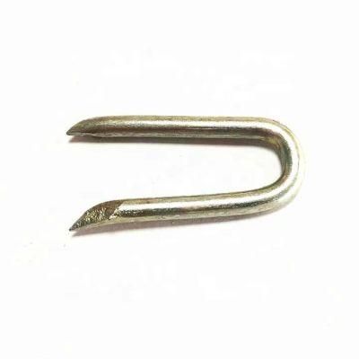 Excellent Quality Smooth Shank Sharp Point U Staples/Fence Staple/ U Nails