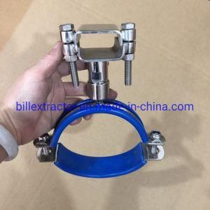 Stainless Steel Pipe Holder with Square Bracket