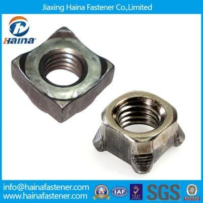 DIN928 Quadrangle Welding Nuts Carbon Steel Furniture Nuts