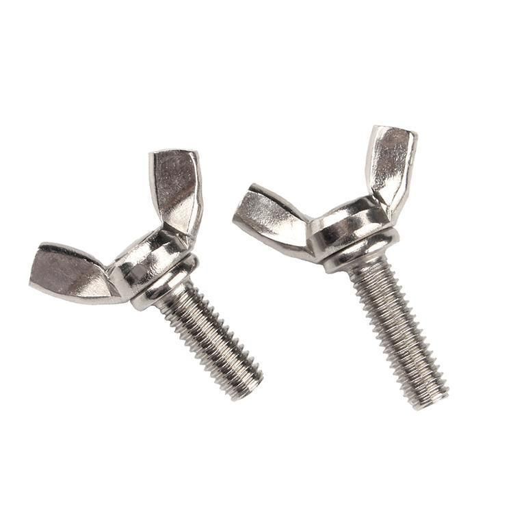 M3 M4 M5 M6 M8 M10 DIN316 Stainless Steel 304 A2-70 Butterfly Bolt Wing Bolt Thumb Wing Screw Claw Hand Tighten Screws
