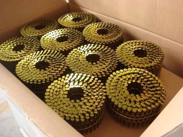 Coiled Roofing Nails Crn with Zinc Coating for Soft Roofing