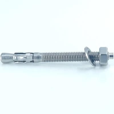 Free Sample Expansion Screw Through Bolt and Nuts Hex Concrete Wall Hardware Wedge Anchors Bolt