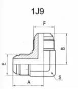 Hydraulic Hose Ends 90° Jic Male 74° Cone Hose Connector Carbon Steel/Stainless Steel