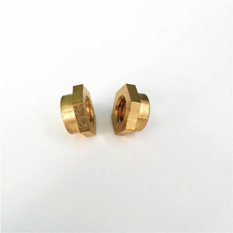 Non-Standard Car Parts Customized Brass Hex Flange Nut Made in China
