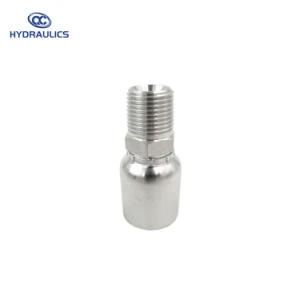 43 Series Hydraulic Parts Stainless Steel Male NPT Rigid Crimp Fittings