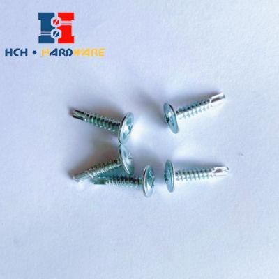 Zinc Plated Self Tapping Blue Black Drilling Screw