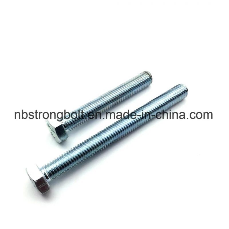 DIN933 Screw Hex Bolt Cl. 8.8 with Zinc Plated Cr3+ M6X70