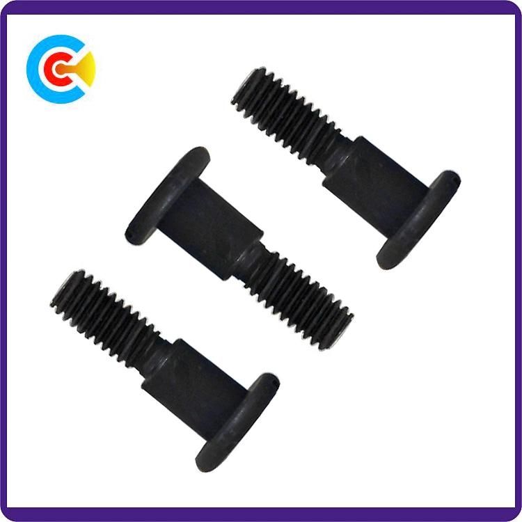 Black Zinc Steel M5 Button/Round/Flat Head Non-Standard Custom Slotted Screw