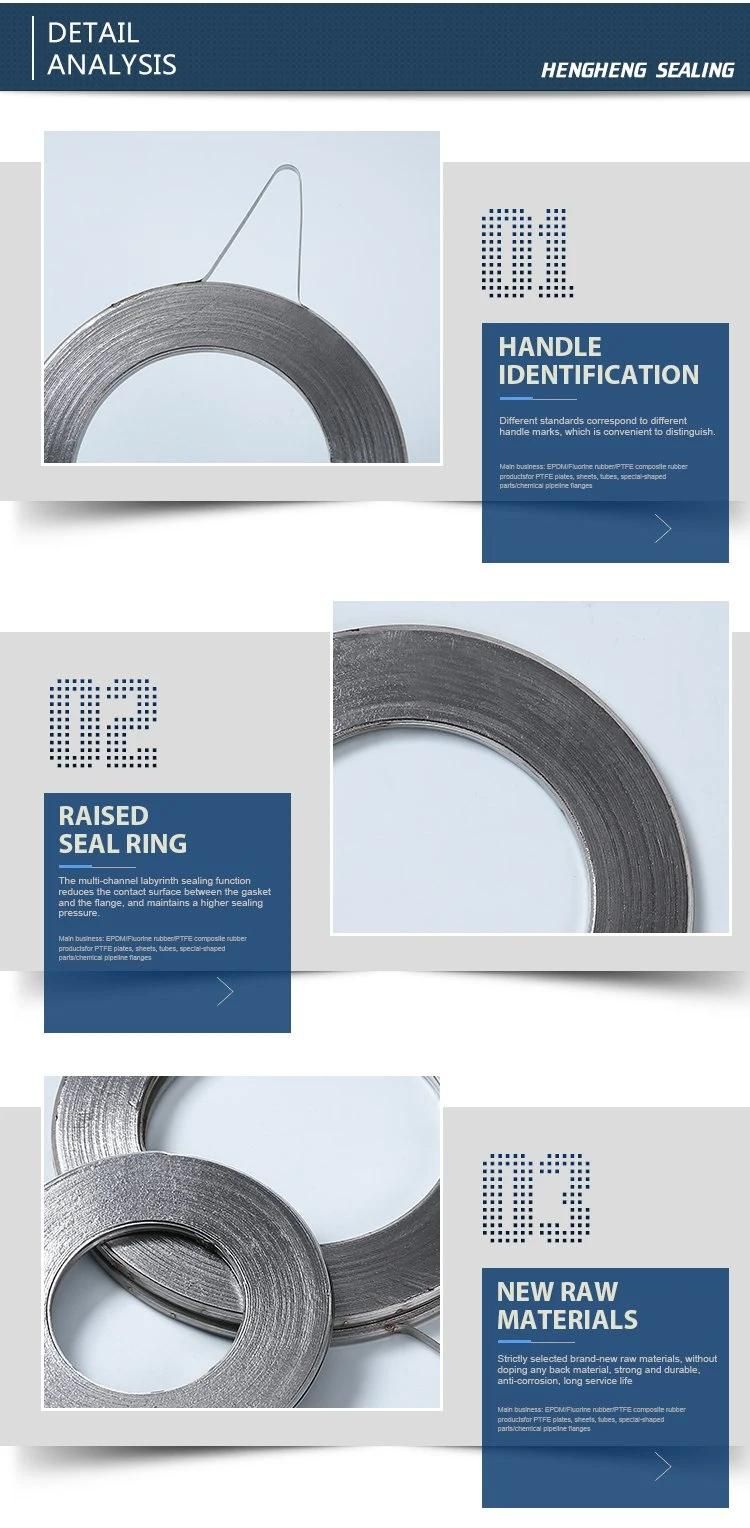 304/304L Graphite Spiral Wound Metal Gasket High-Pressure Steam Gasket High-Temperature Resistance Gasket