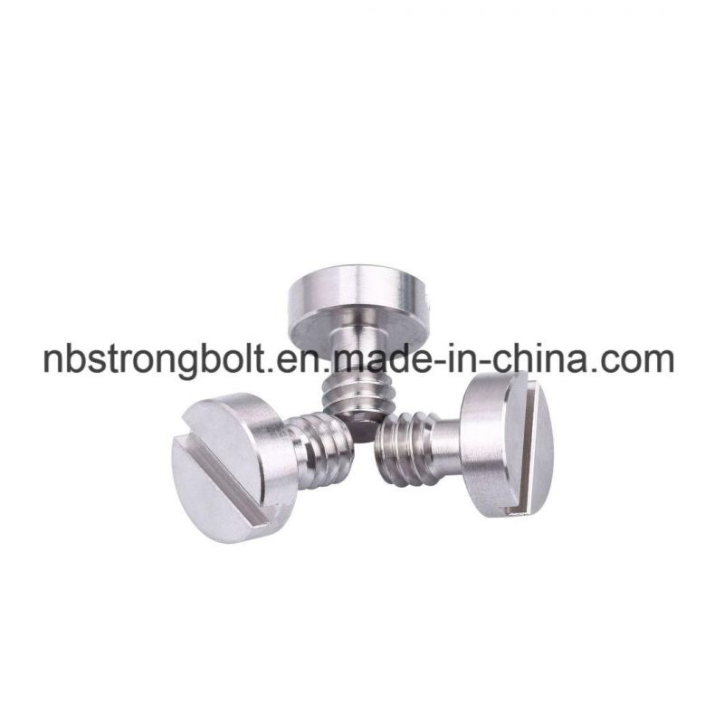 CNC Precision Custom Stainless Steel Knurling Screw Large Flat Head Hand Screw Adjustment Screw Manual Anti-Loose Locking Screw