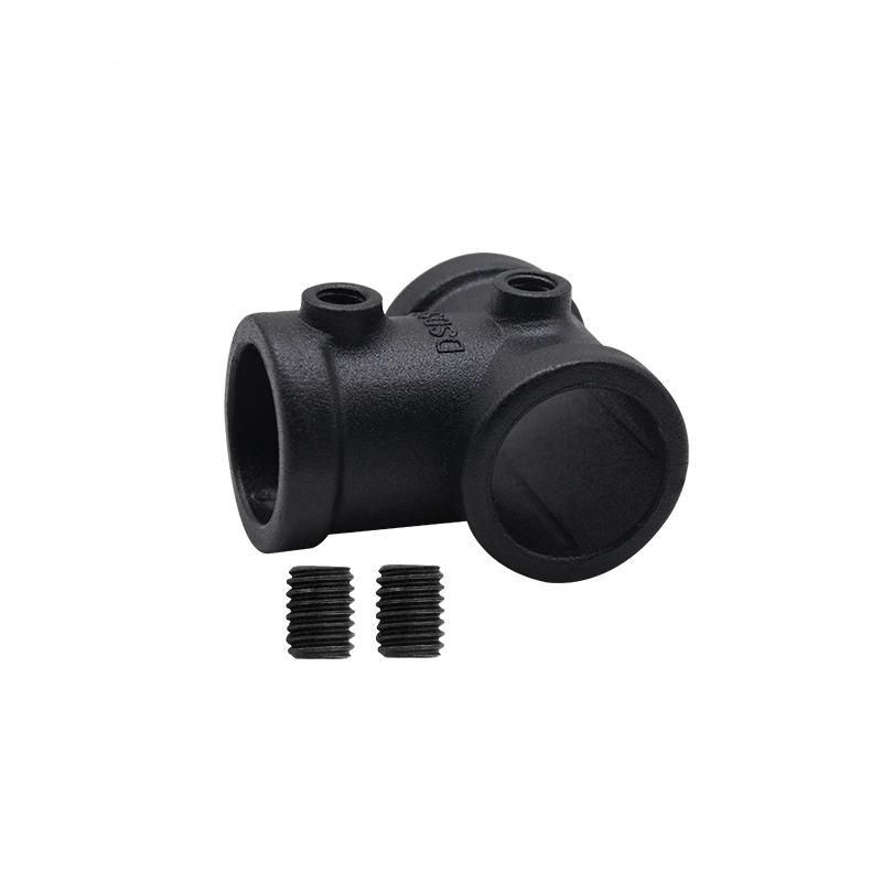 Aluminium Key Clamp Pipe Fittings 3/4 Inch Short Tee Connector Pipe Nipples with Screws