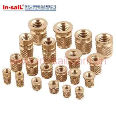 Brass Knurled Theaded Insert Nuts