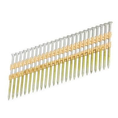 Round Head 21 Degree Ring Shank Hardwood Plastic Collated Framing Iron Nails