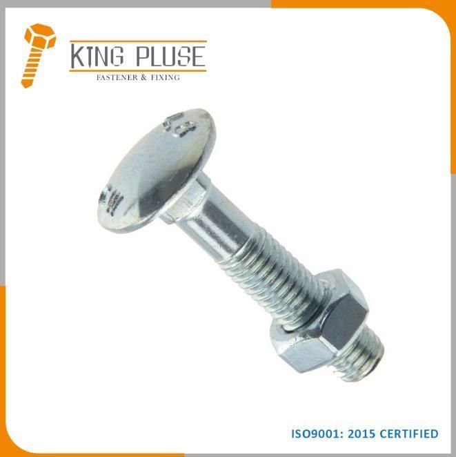 DIN603 Grade 4.8 Zinc Plated Carriage Bolt, Galvanzied Metric