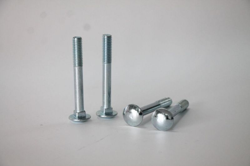ASME Carriage Bolt/ Round Head Square Neck Bolt/Mushroom Head Bolt/ Coach Bolt Gr. 2, 5, 8, Zinc Plated