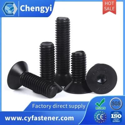 DIN7991 High Black Phosphating Titanium Gr2 Hexagon Socket Csk Head Screw / Machine Screw