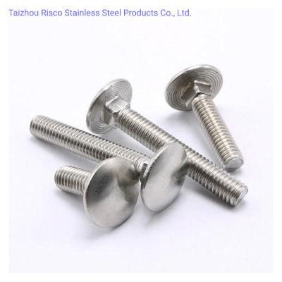 DIN603 GB512 ASTM Stainless Steel 304/316 Hardware Fastener High Quality--Carriage Bolt