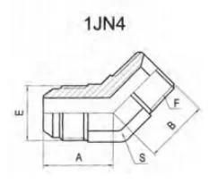 Chinese Manufacturer 45° Jic Male 74° Cone or NPT Male Hydraulic Fitings and Adaptors