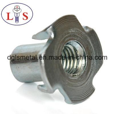 Furniture Nut with 4 Prongs