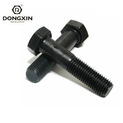 DIN931 M6 M8 M10 Black Oxide Grade 10.9 Hex Bolt, Structural Bolts, Heavy Hexagon Bolt