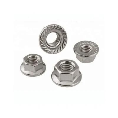 A2 / A4 Hex Flange Nut with Serrated