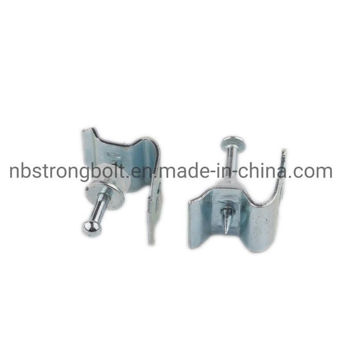 Drive Pin with Angle Ceiling Clip, Shooting Nail