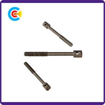 GB/DIN/JIS/ANSI Carbon-Steel/Stainless-Steel Slotted Shrink Rod Seal Screw for Building Railway
