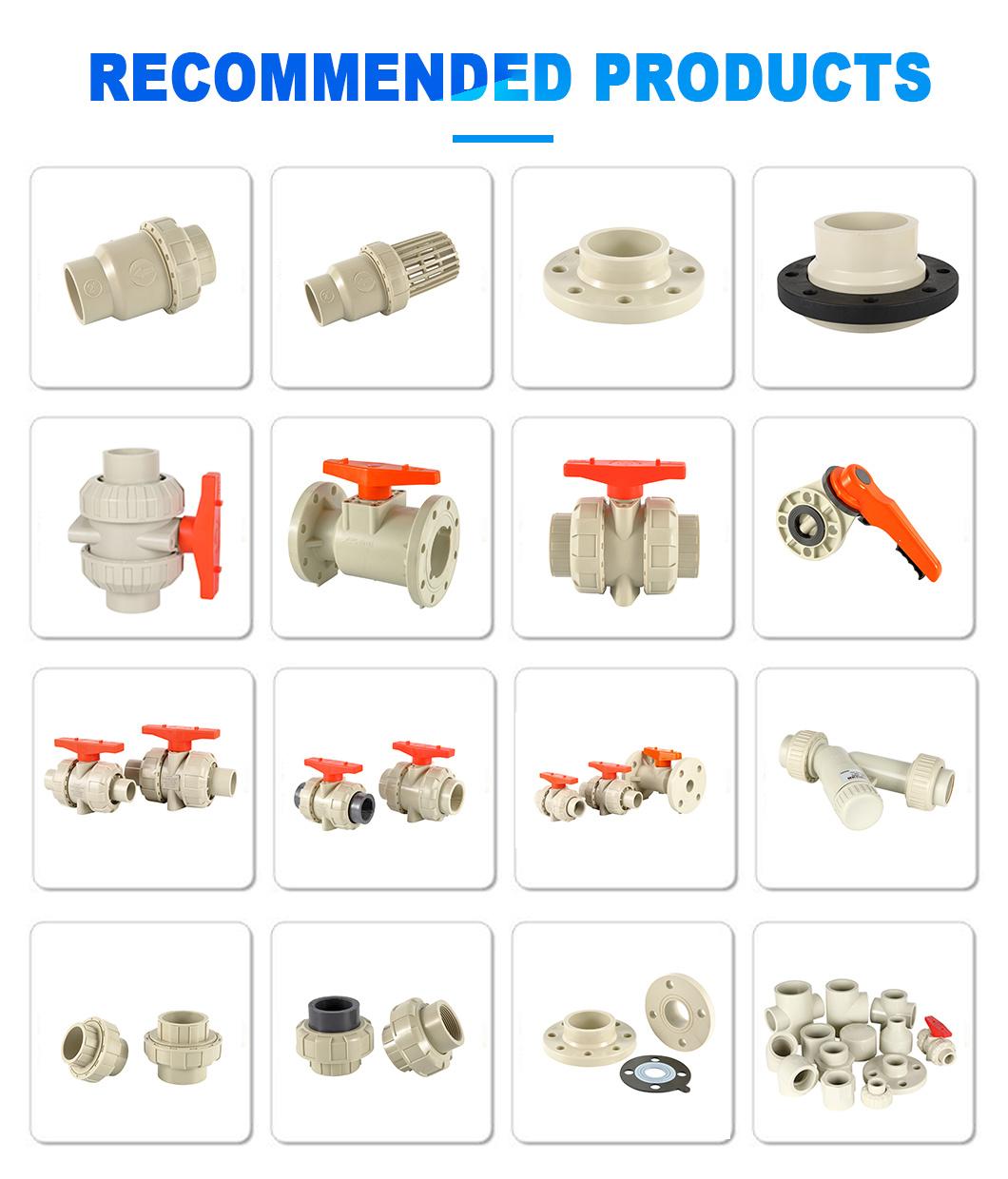 High Quality Castings Industrial Pphts Flanged Pipe Fittings Fittings Full Size