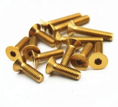 Galvanized DIN 7991 10.9 Hexagon Socket Countersunk Head Copper Screws