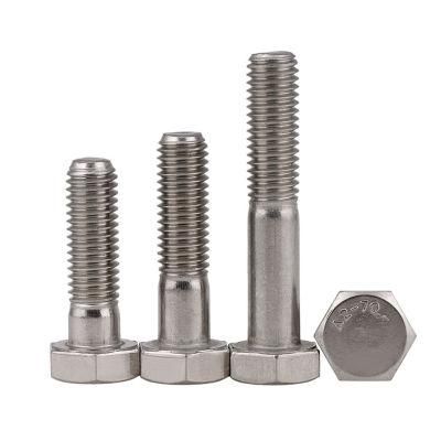 Stainless Steel 304 A2-70 Bolt Half Threaded Hex Bolt with Plain and M10-M24 DIN931