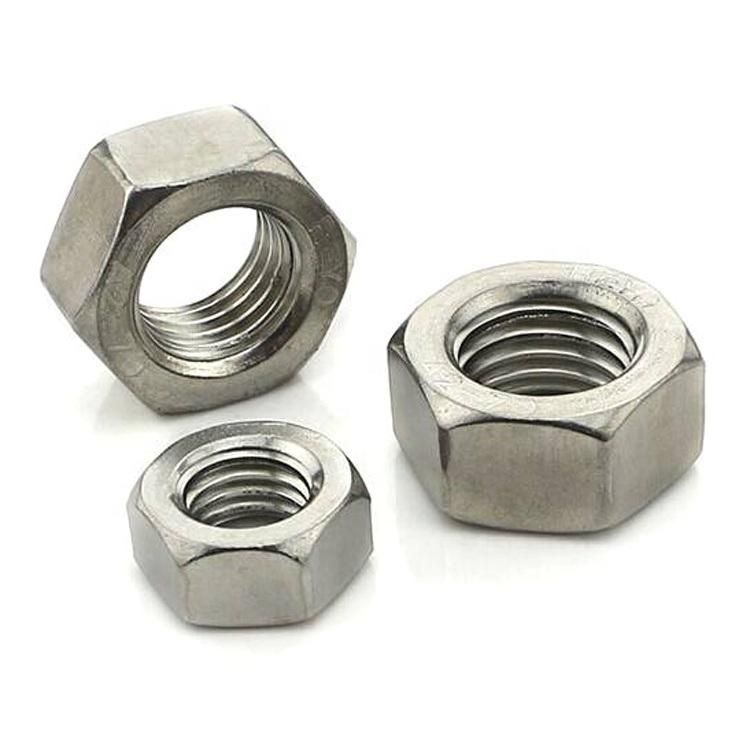 Stainless Steel 304 316 DIN934 ASTM 18.2.2 Hex Nuts