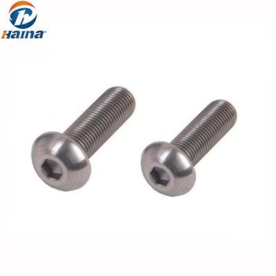 Zinc Plated Hexagon Socket Big Round Machine Fastener Screw M8